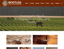 Tablet Screenshot of bootlegoutdoors.com